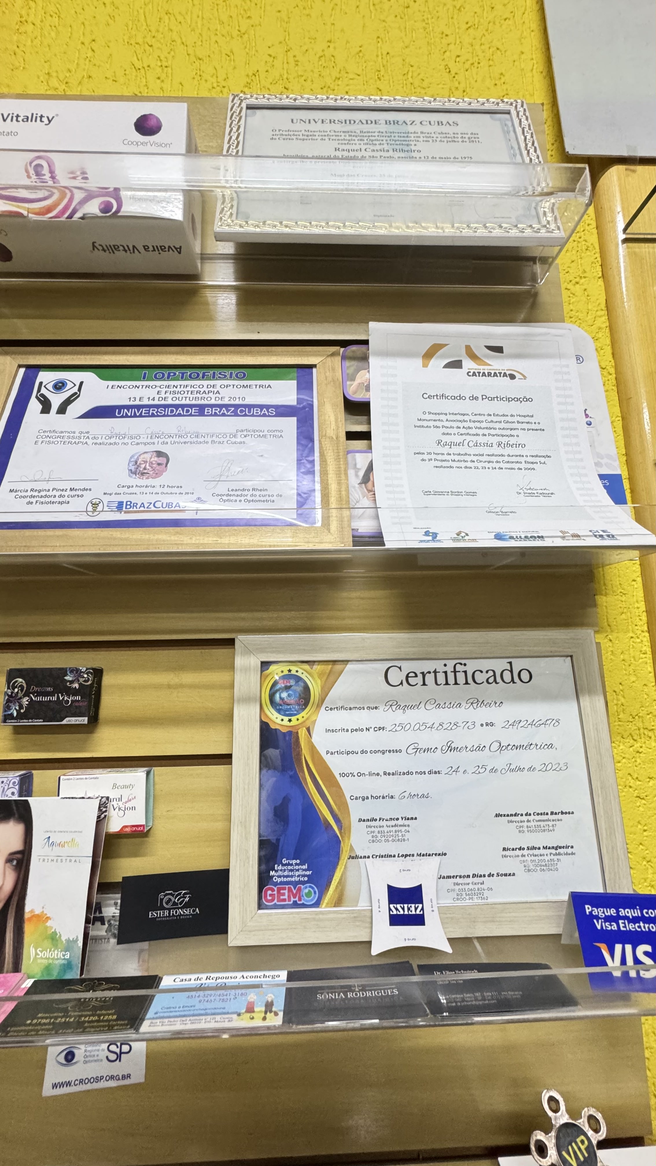 Interior da OticaVip em Mauá SP - otica moderna com atendimento personalizado